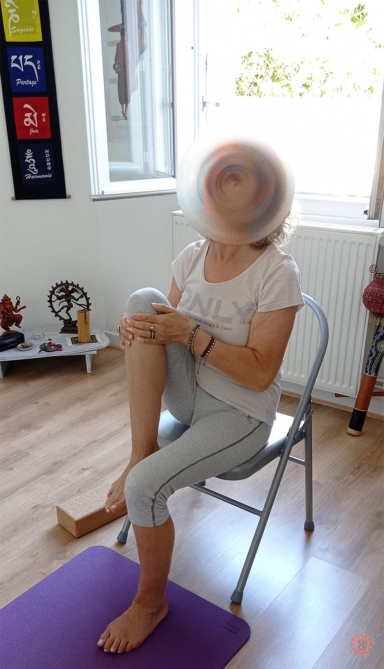 Yoga sur chaise